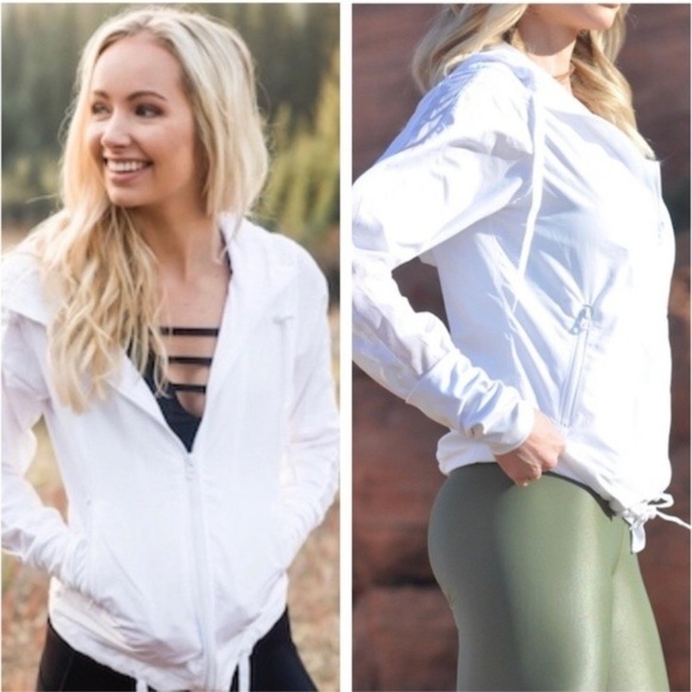 White Zyia Bomber Jacket